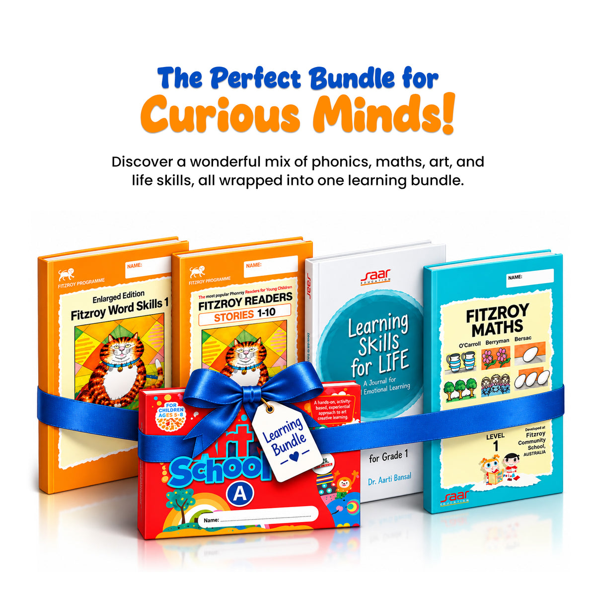 SAAR Complete Learning Bundle for Kids | Phonics, Maths, Life Skills & Art