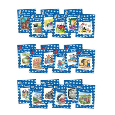 Jolly Phonics Readers, Complete Set Blue Level (pack of 18)