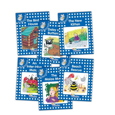 Jolly Phonics Readers, Inky & Friends, Blue Level (pack of 6)