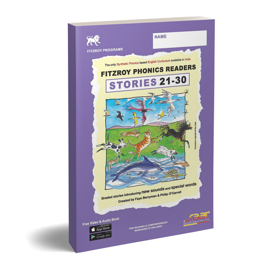 Fitzroy Phonics Readers  21– 30 by Saar Education | Graded Synthetic Phonics Storybooks Introducing New Sounds and Special Words | Audio Supported – Scan, Watch & Listen | For Ages 7–8