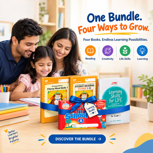 Four Ways to Grow Bundle: Fitzroy Word Skills 1 + Phonics Readers 1-10 + Art School A + Learning Skills for Life Grade 1