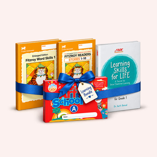 Four Ways to Grow Bundle: Fitzroy Word Skills 1 + Phonics Readers 1-10 + Art School A + Learning Skills for Life Grade 1